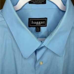 Haggar Men's Sky Blue Dress Shirt